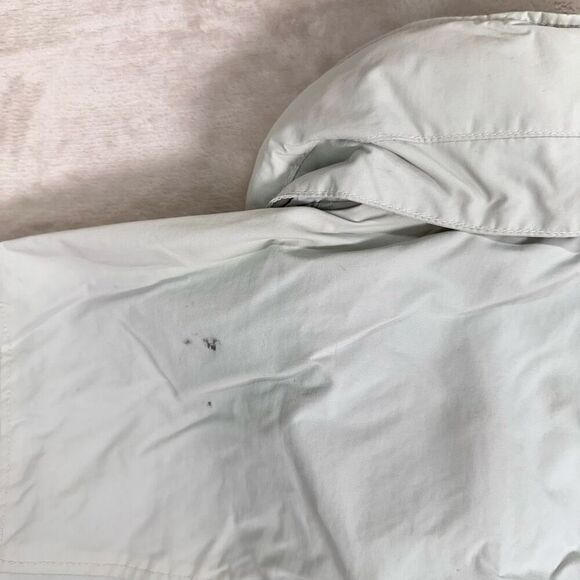 L.L. Bean Jacket Mens Medium Khaki WEATHER CHALLENGER Hidden Hood LW Jacket - Picture 8 of 11